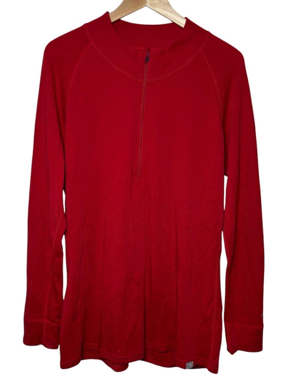 Merino Tech 250 Top Women's XXL Superfine Wool Red 1/4 Quarter Zip Performance